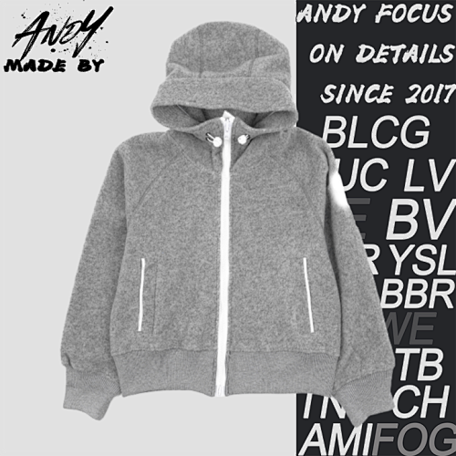 Women's Hooded Wool Raglan Jacket