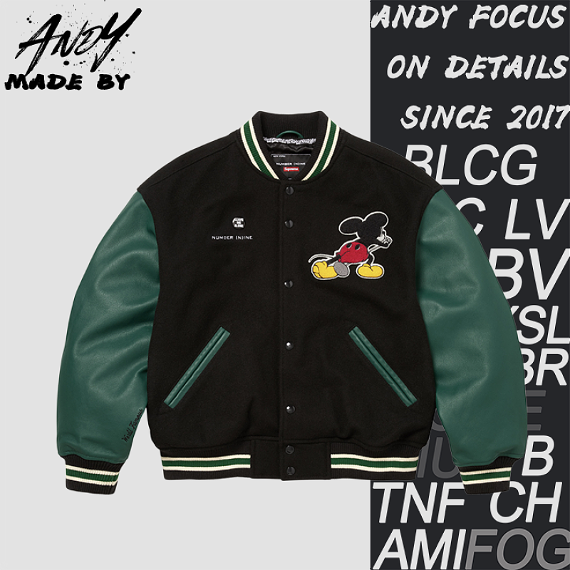 Supreme Mickey Baseball Jacket