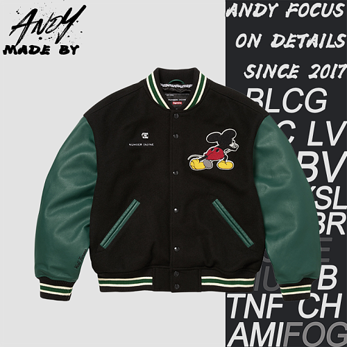 Supreme Mickey Baseball Jacket