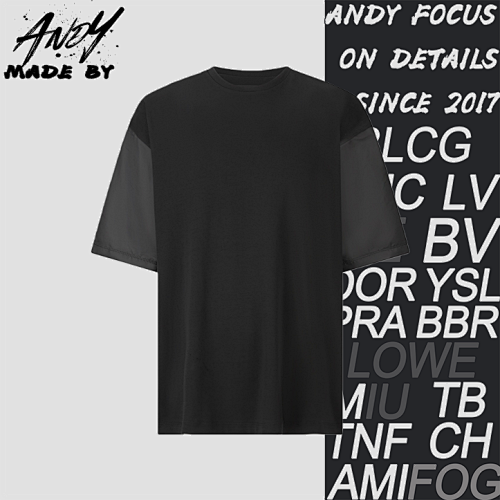 Prada Nylon Patchwork T-shirt With Over-the-shoulder Pockets