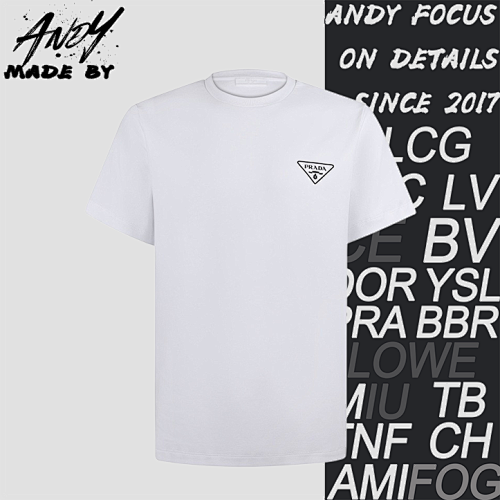 Prada Logo Print Crew Neck Short Sleeve T-Shirt
