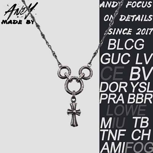 Hearts Three-Ring Necklace