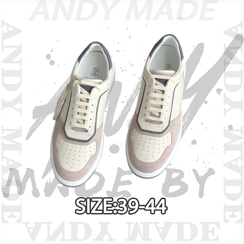 Brunello Cucinelli Men's New Spring Summer Color-Block Sneakers. These Low-profile Sneaker