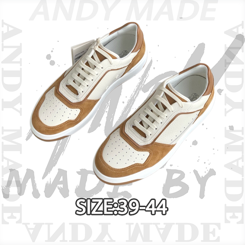 Brunello Cucinelli Men's New Spring Summer Color-Block Sneakers. These Low-profile Sneaker