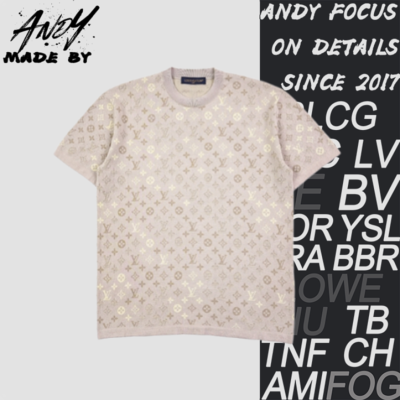 All-over Jacquard Knit Short-sleeved Top