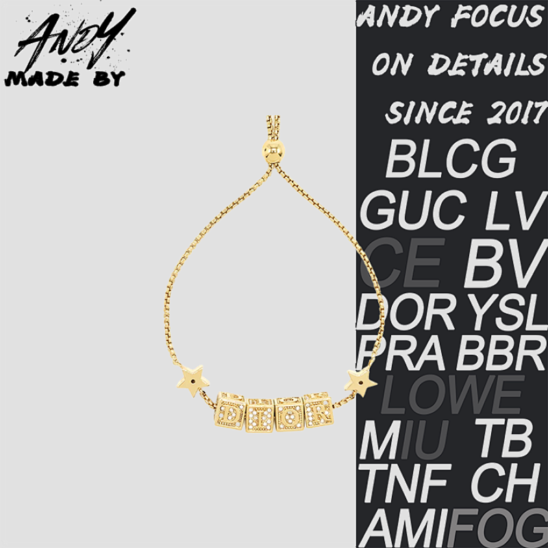 Full Diamond Letter Bracelet