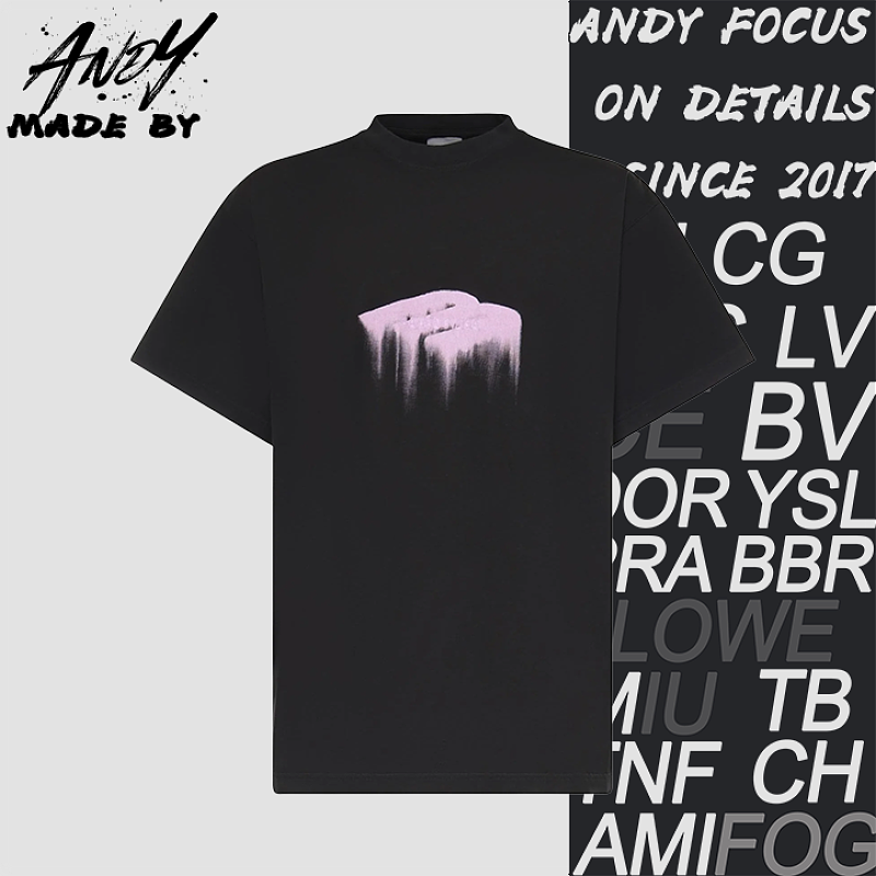 Balenciaga Printed Embroidered Short Sleeve