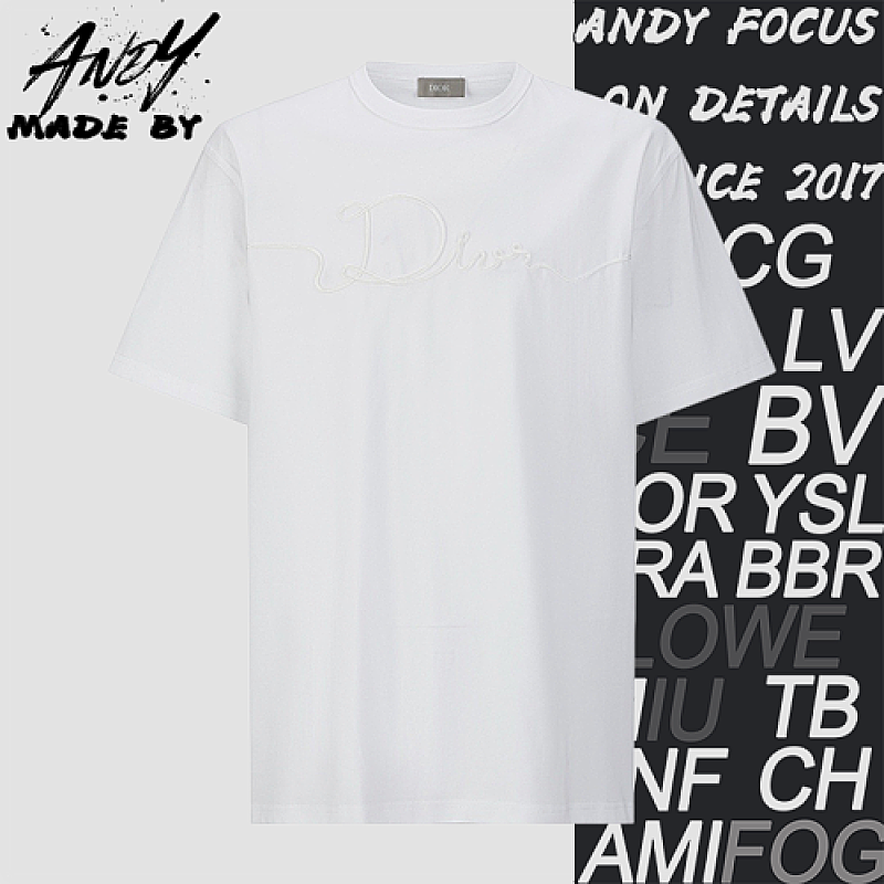 Dior Rope Embroidery Logo Short-Sleeve