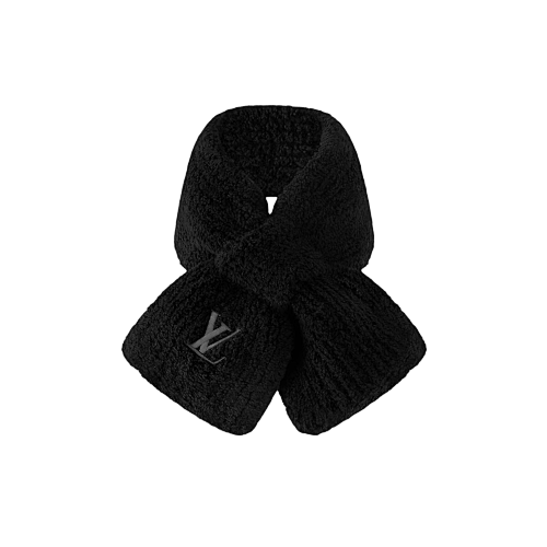 Louis Vuitton LV Embroidered Scarf Black