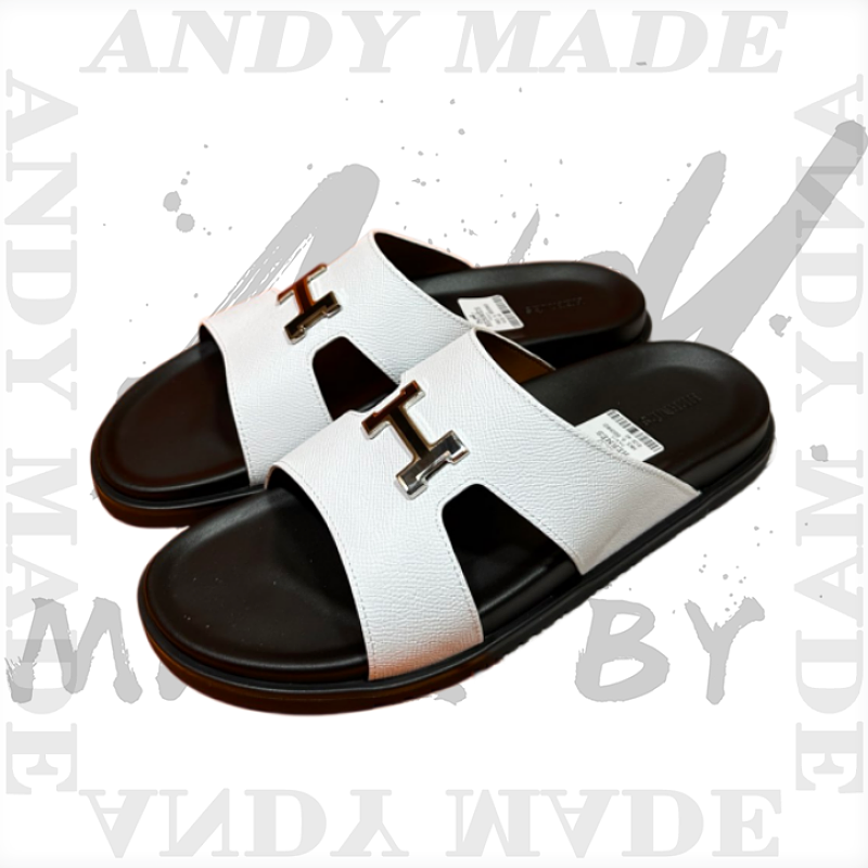 Hermès Oran Cowhide H-shaped SlippersItem ID
