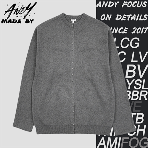Loe 24Fw Studded Cardigan Jacket