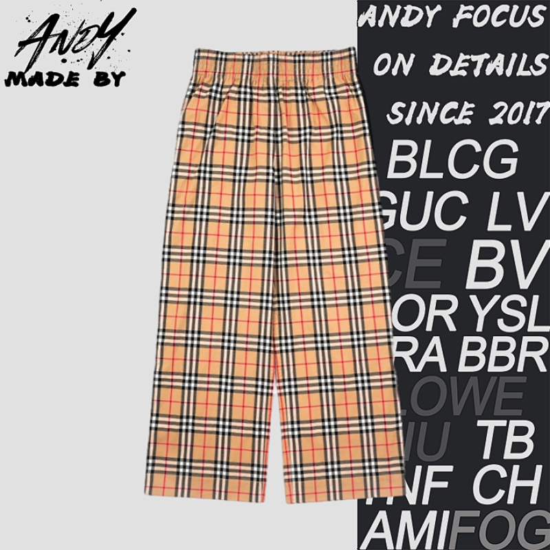 Bbr Check Black Stripe Stretch Cotton Trousers