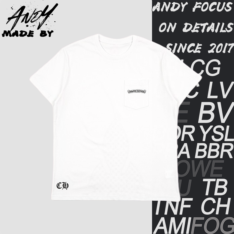 Chrome Hearts CH Half-coverage Cross Print Short-sleeved Shirt