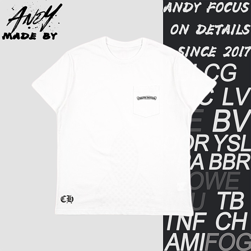 Chrome Hearts CH Half-coverage Cross Print Short-sleeved Shirt
