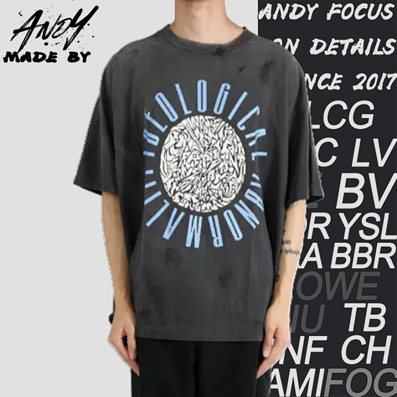 S M Peace Anti-War Printed Short Sleeves
