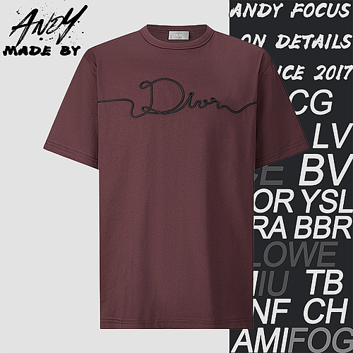 Dior Rope Embroidery Logo Short-Sleeve