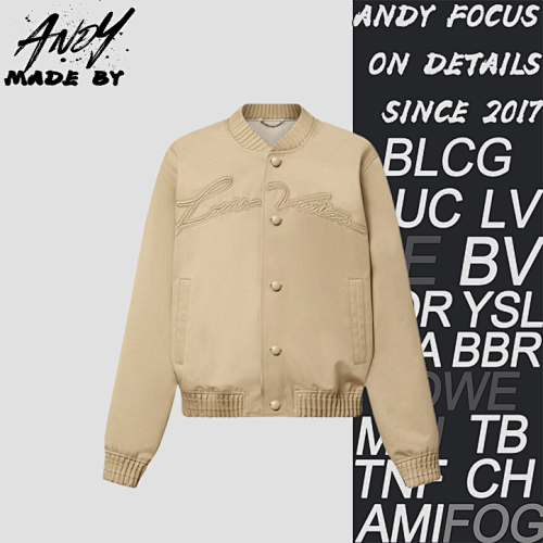 Appliqué Embroidered Bomber Jacket Khaki