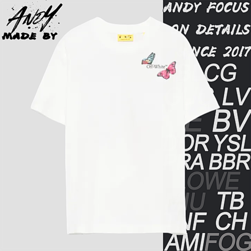Off Butterfly Arrow Print Short Sleeves