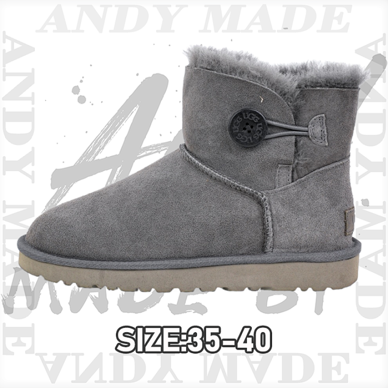 Bailey Wooden Buckle Sheepskin Snow BootsItem ID