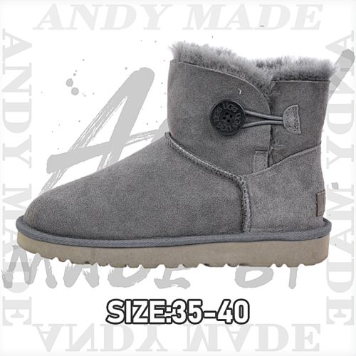 Bailey Wooden Buckle Sheepskin Snow BootsItem ID