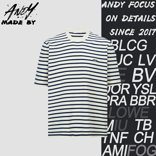 Striped Small Logo Knit Sweater