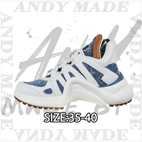 Louis Vuitton Shock-absorbing Mesh Sports Bow Retro Dad Sneakers