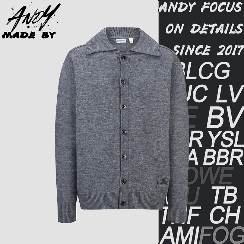 Burberry Equestrian Jacquard Logo Cardigan