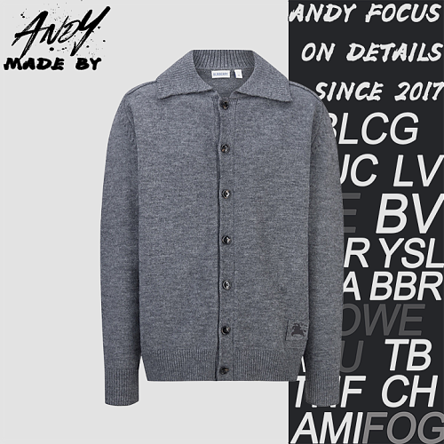 Burberry Equestrian Jacquard Logo Cardigan