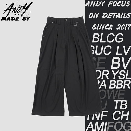 Square Buckle Casual Pants