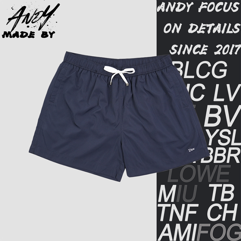 White Drawstring Nylon Shorts