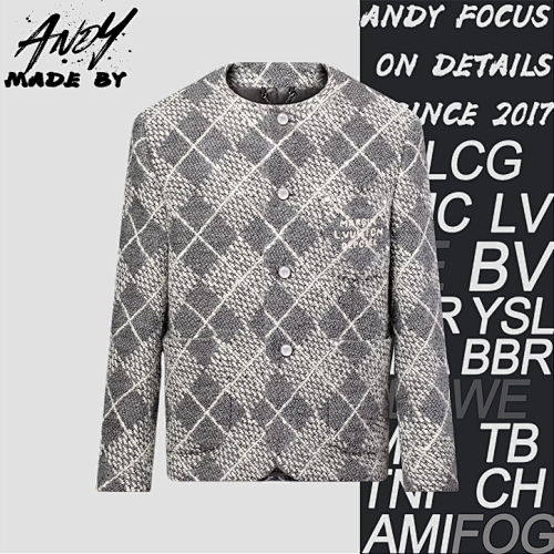 Louis Vuitton LV Coarse Woolen Woven Plaid Jacket