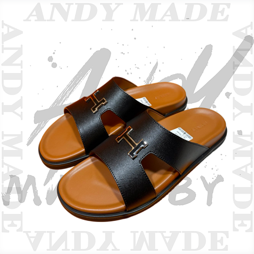 Hermès Oran Cowhide H-shaped SlippersItem ID