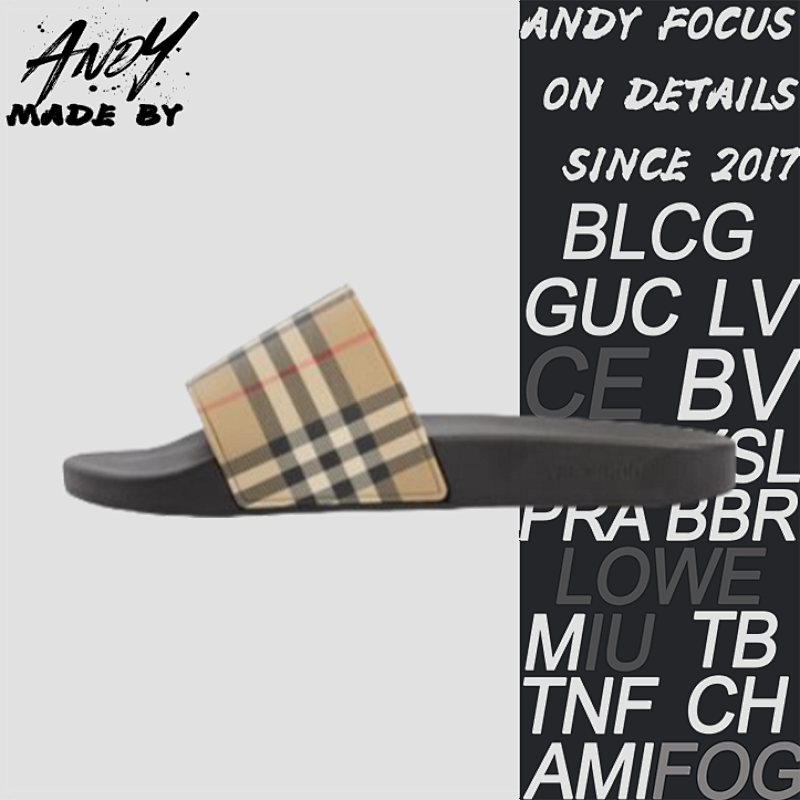 Burberry B Urberry D3 Classic Plaid Slippers