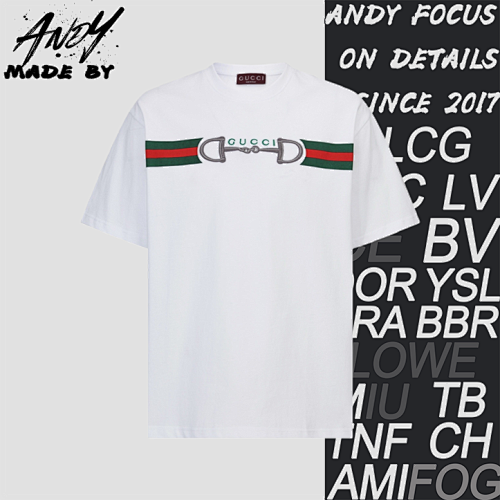 Gucci Printed Embroidered Logo Short-Sleeve T-Shirt