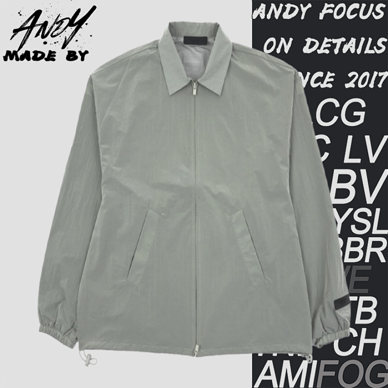 Double-line Metallic Nylon Jacket