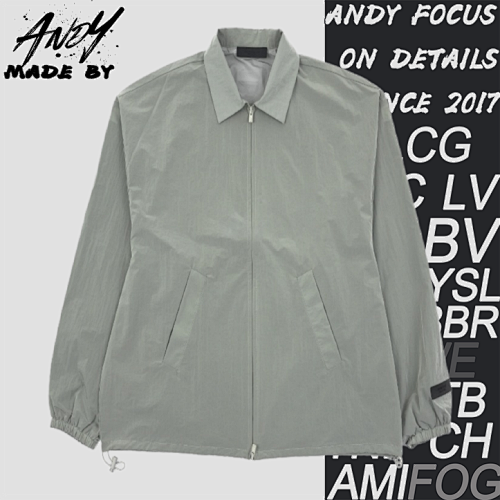 Double-line Metallic Nylon Jacket