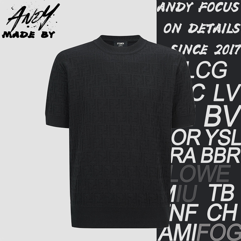 Double F Jacquard Logo Knitwear