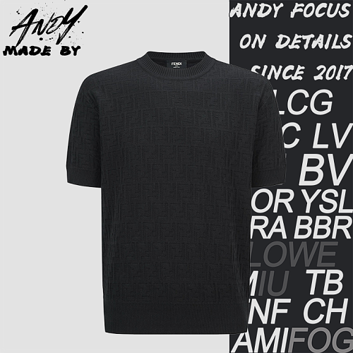 Double F Jacquard Logo Knitwear