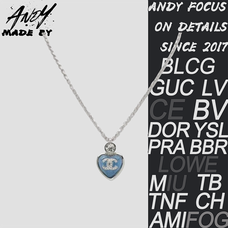 Heart Necklace Glacier Blue