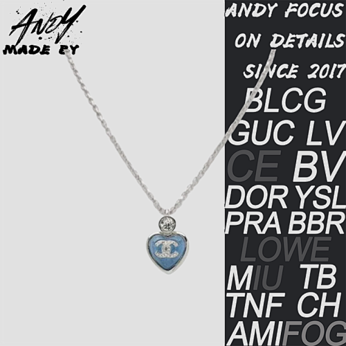 Heart Necklace Glacier Blue