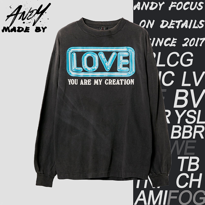 S M Love Heart Thousand Paper Cranes Print Long Sleeves