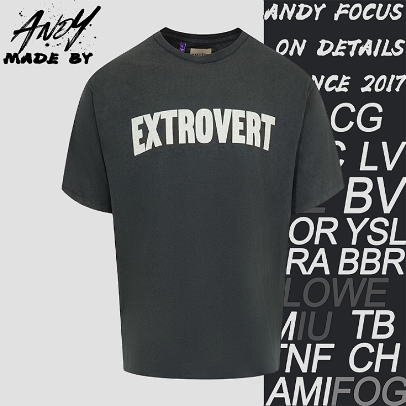 G D Slogan Print Reversible Short-sleeved Shirt