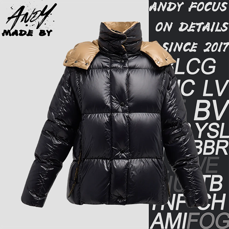 Moncler Black And Gold Down Jacket