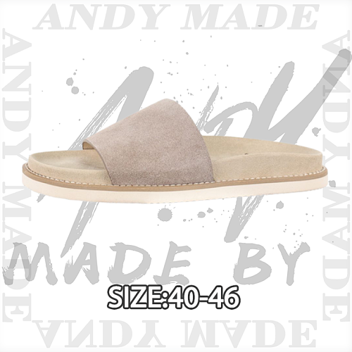 Off-White Suede Flip Flops Maroon