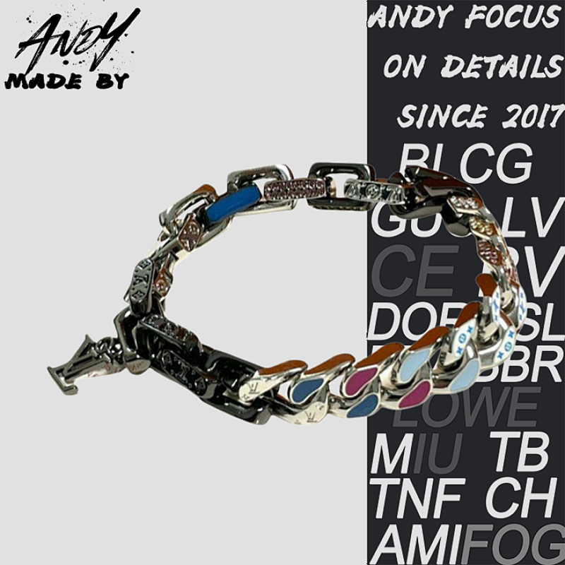 Louis Vuitton Black Bamboo Bracelet Latest Color Matching Full Package