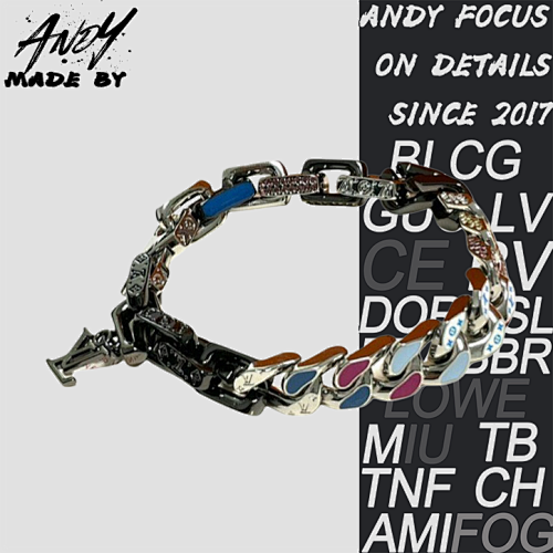 Louis Vuitton Black Bamboo Bracelet Latest Color Matching Full Package