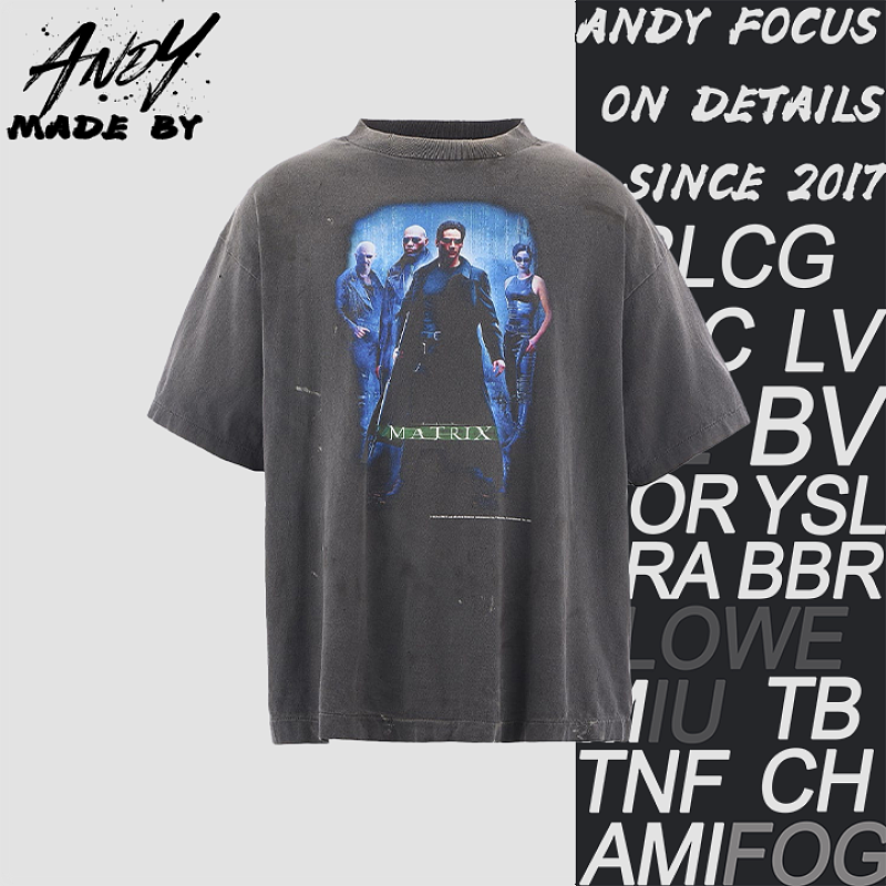 Matrix Print Short-Sleeve
