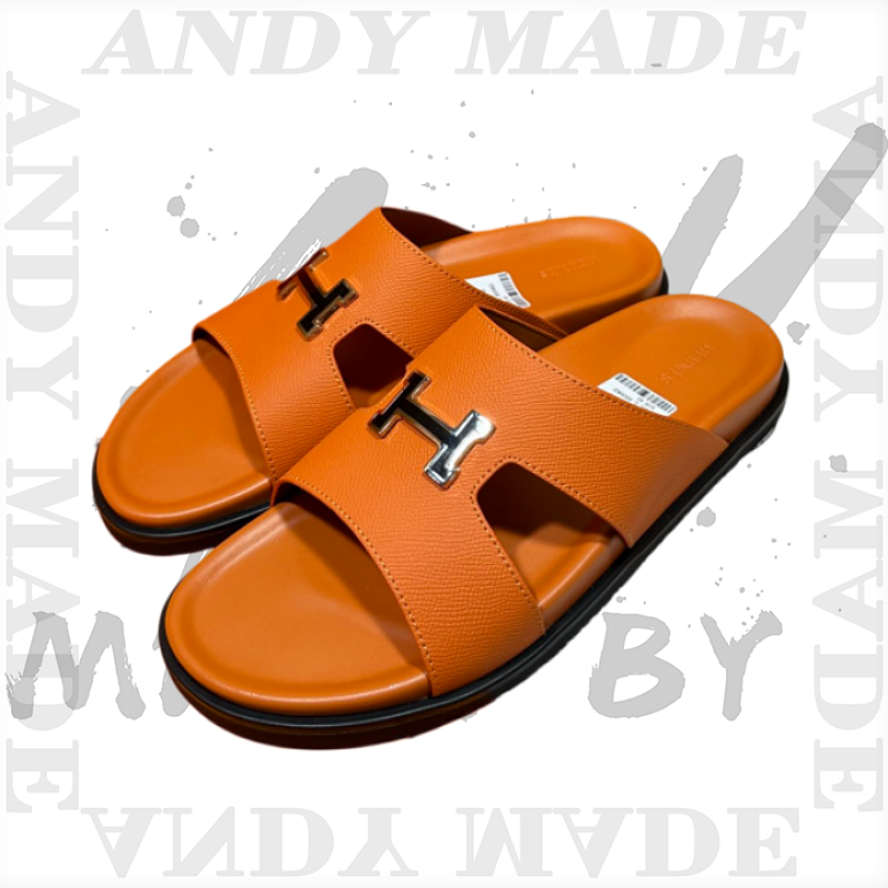 Hermès Oran Cowhide H-shaped SlippersItem ID