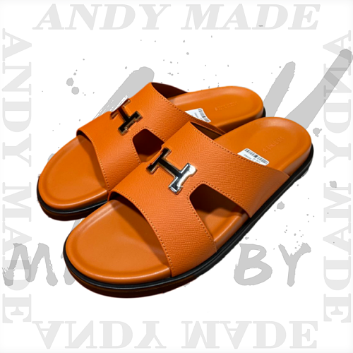Hermès Oran Cowhide H-shaped SlippersItem ID