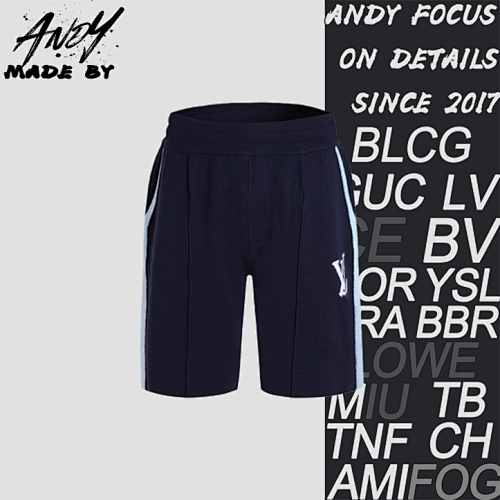 Logo Jacquard Elastic Waist Casual Shorts